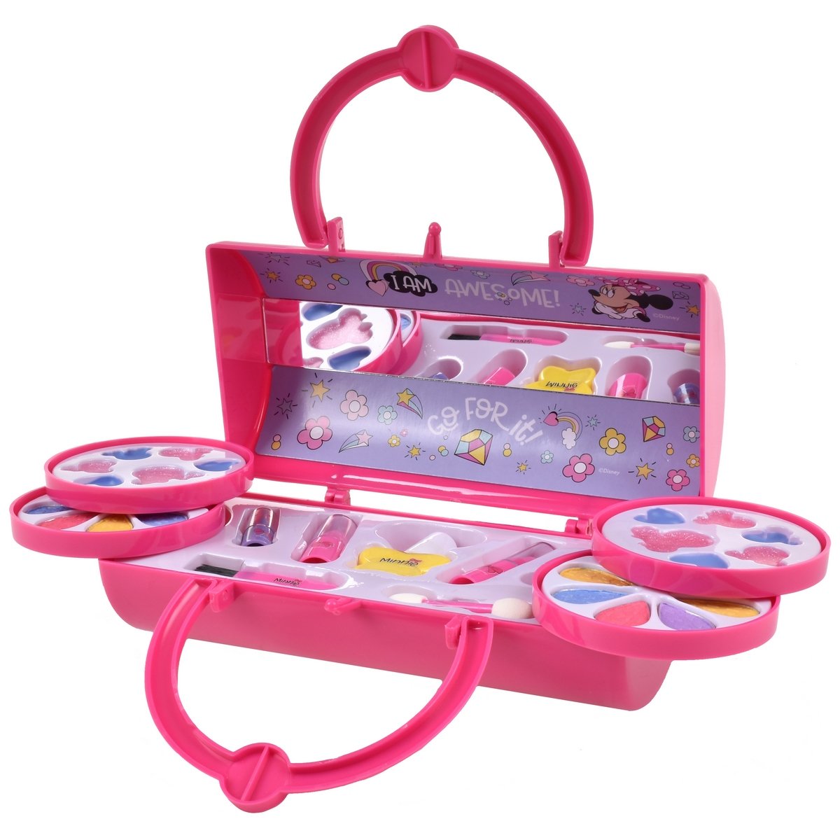 Cartera De Mano Tubular Con Cosméticos Minnie